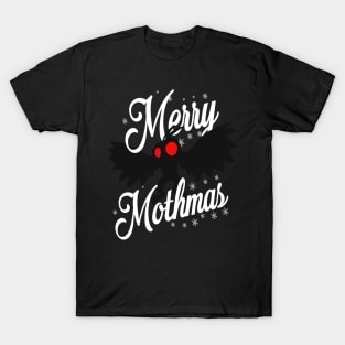 Cute Mothman Christmas Merry Mothmas Mothman Santa Ugly Christmas T-Shirt